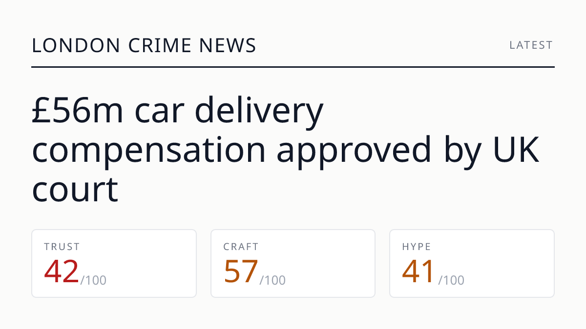 £56m car delivery compensation approved by UK court