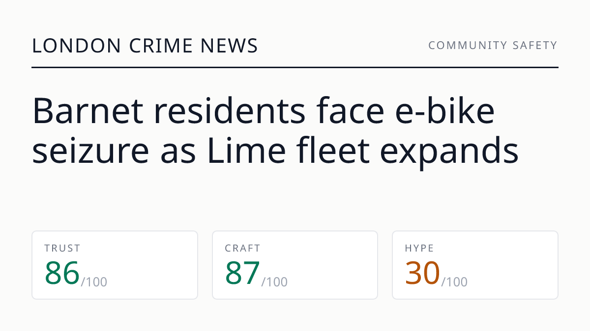 Barnet residents face e‑bike seizure as Lime fleet expands
