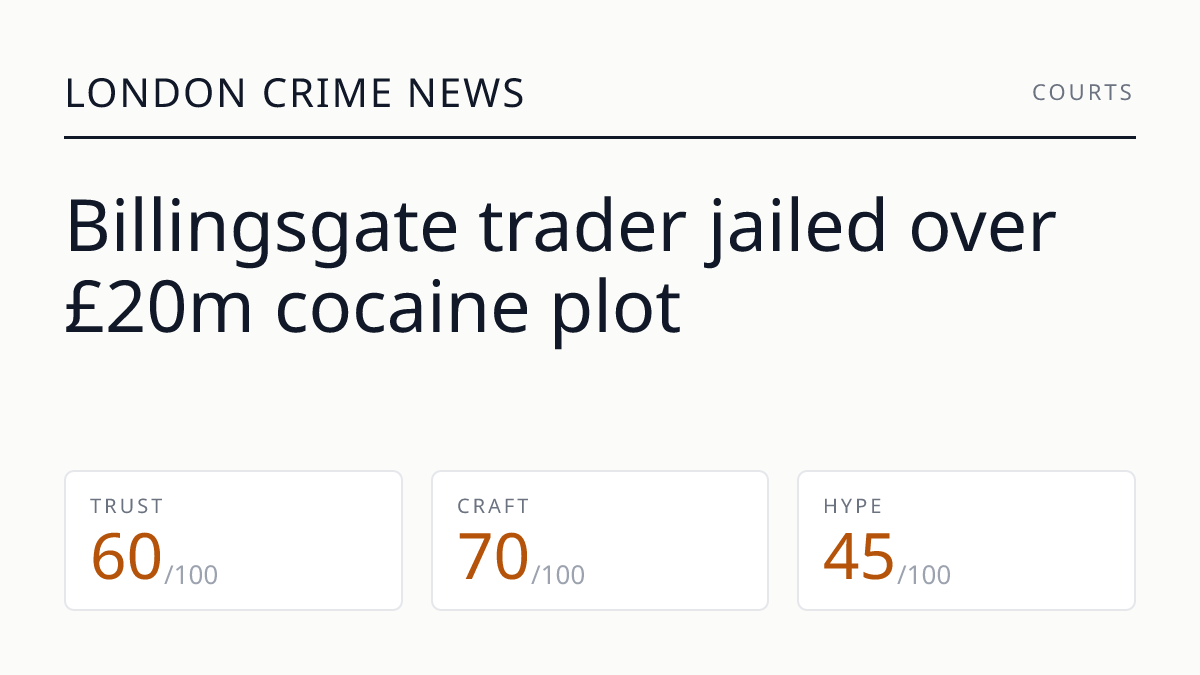 Billingsgate trader jailed over £20m cocaine plot