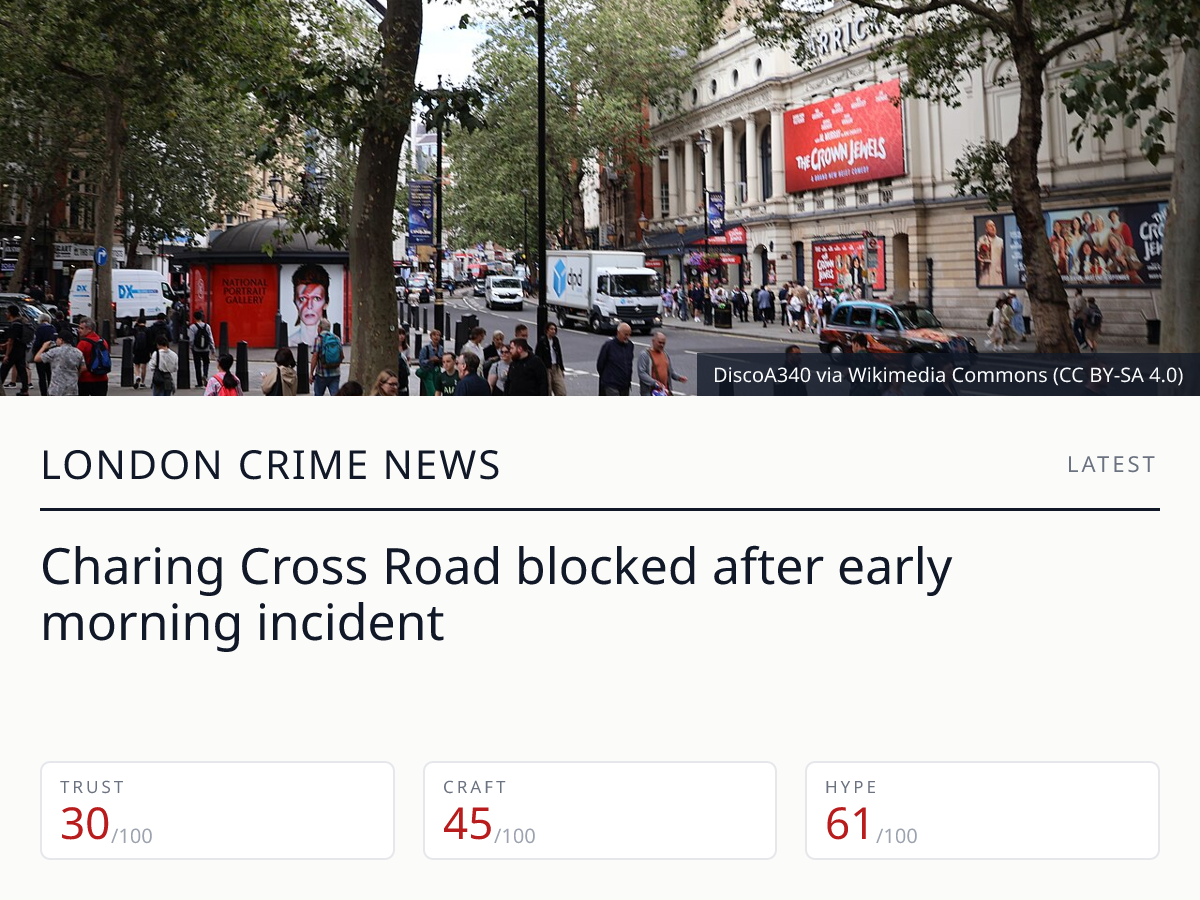 Charing Cross Road closure | London Crime News