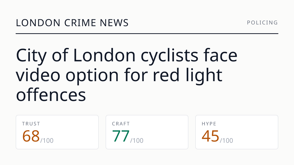 City of London cyclists face video option for red light offences