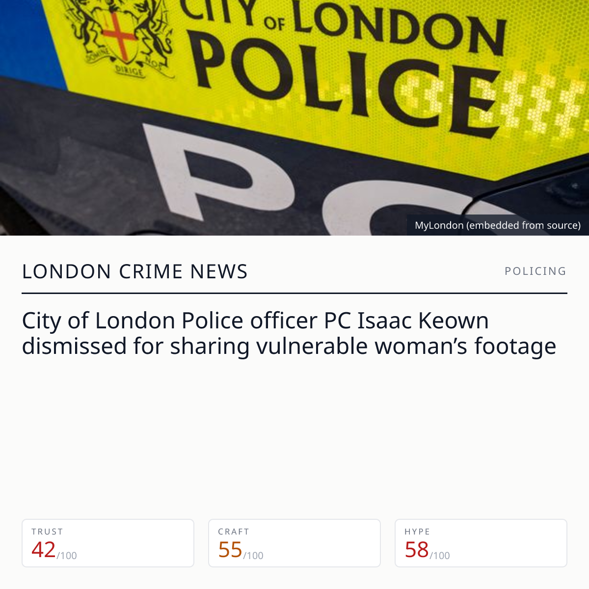 PC Isaac Keown dismissed for sharing vulnerable woman’s footage ...