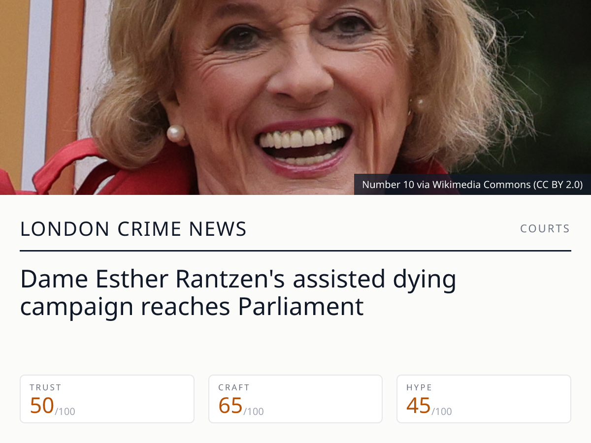 Dame Esther Rantzen assisted dying campaign | London Crime News