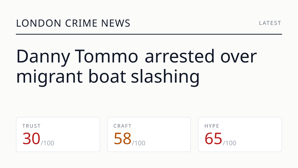 Danny Tommo arrested over migrant boat slashing
