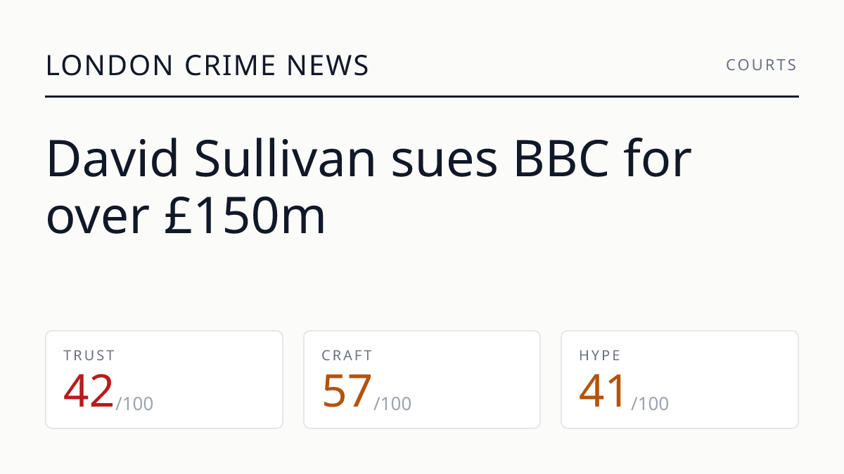 David Sullivan sues BBC for over £150m
