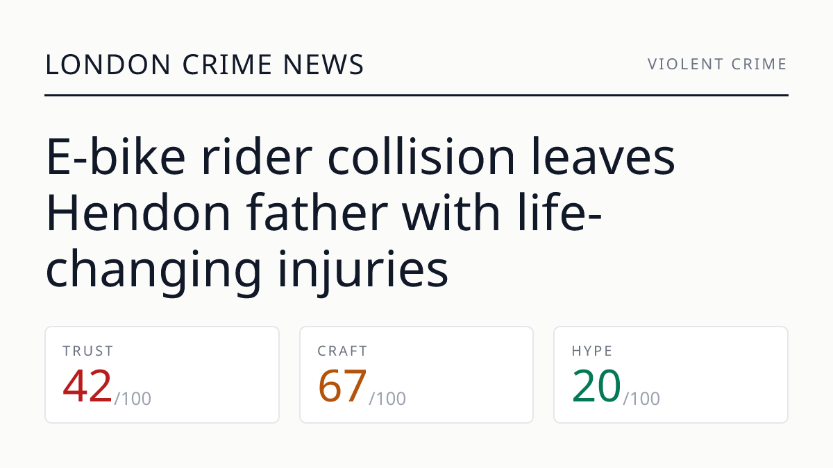 E-bike rider collision leaves Hendon father with life-changing injuries