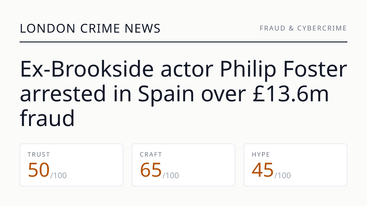 Ex-Brookside actor Philip Foster arrested in Spain over £13.6m fraud