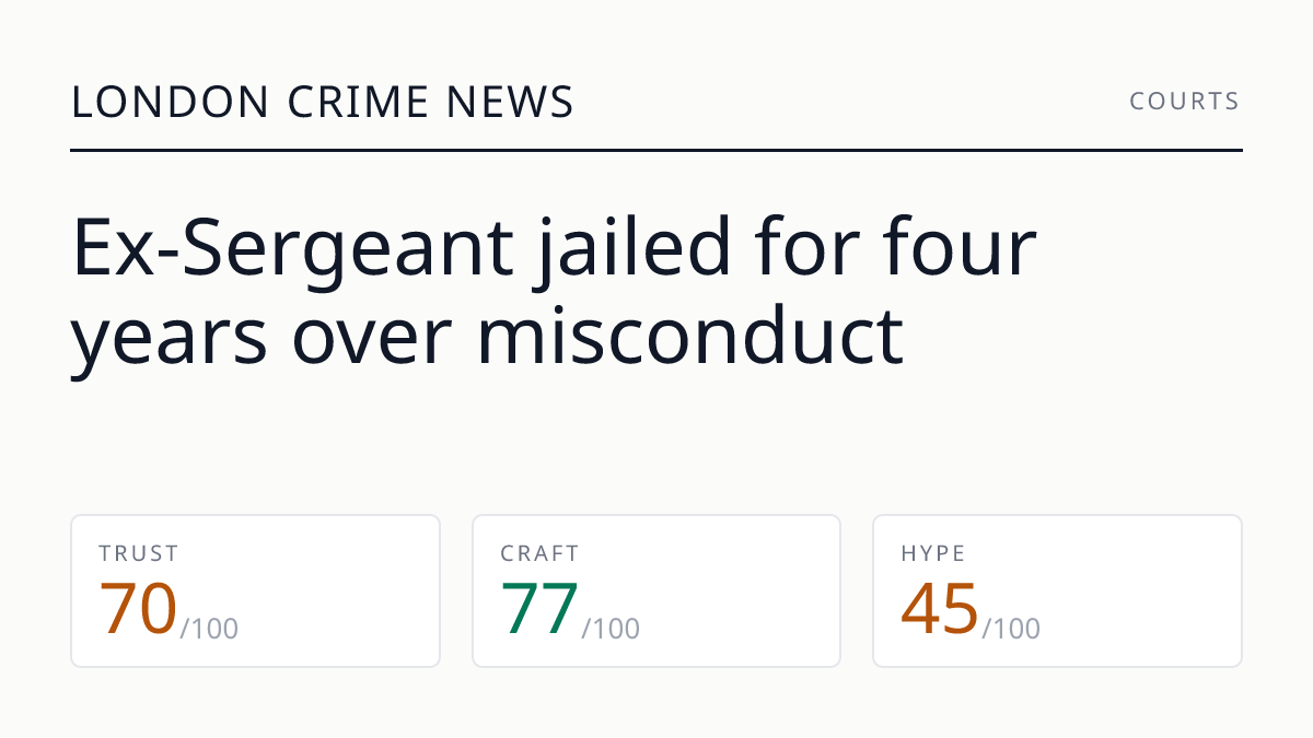 Ex-Sergeant jailed for four years over misconduct