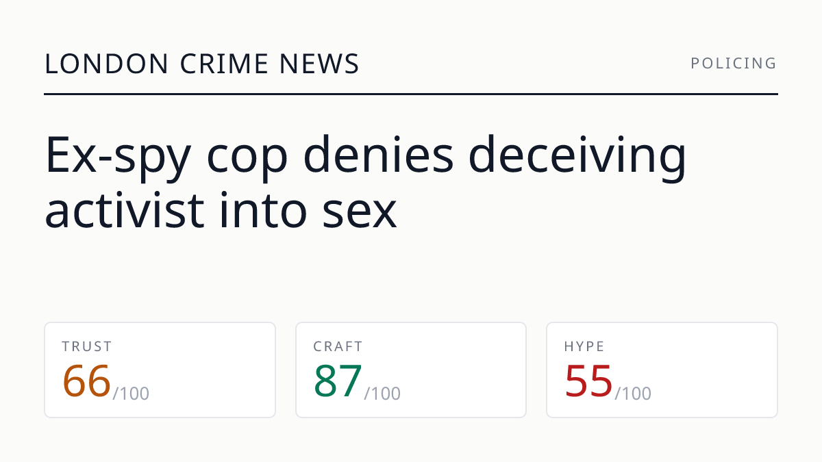 Ex-spy cop denies deceiving activist into sex