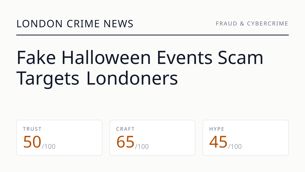 Fake Halloween Events Scam Targets Londoners