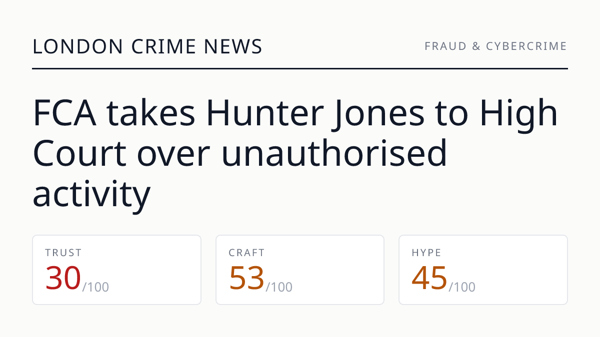 FCA takes Hunter Jones to High Court over unauthorised activity