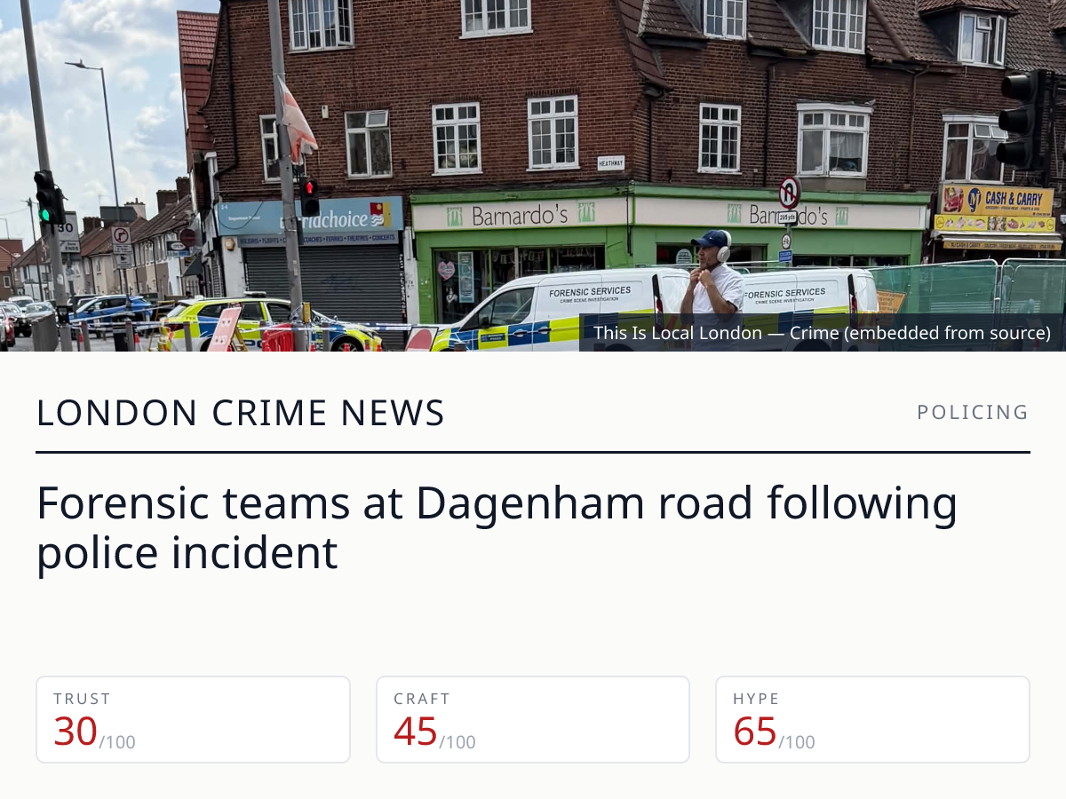 Heathway Dagenham police incident | London Crime News