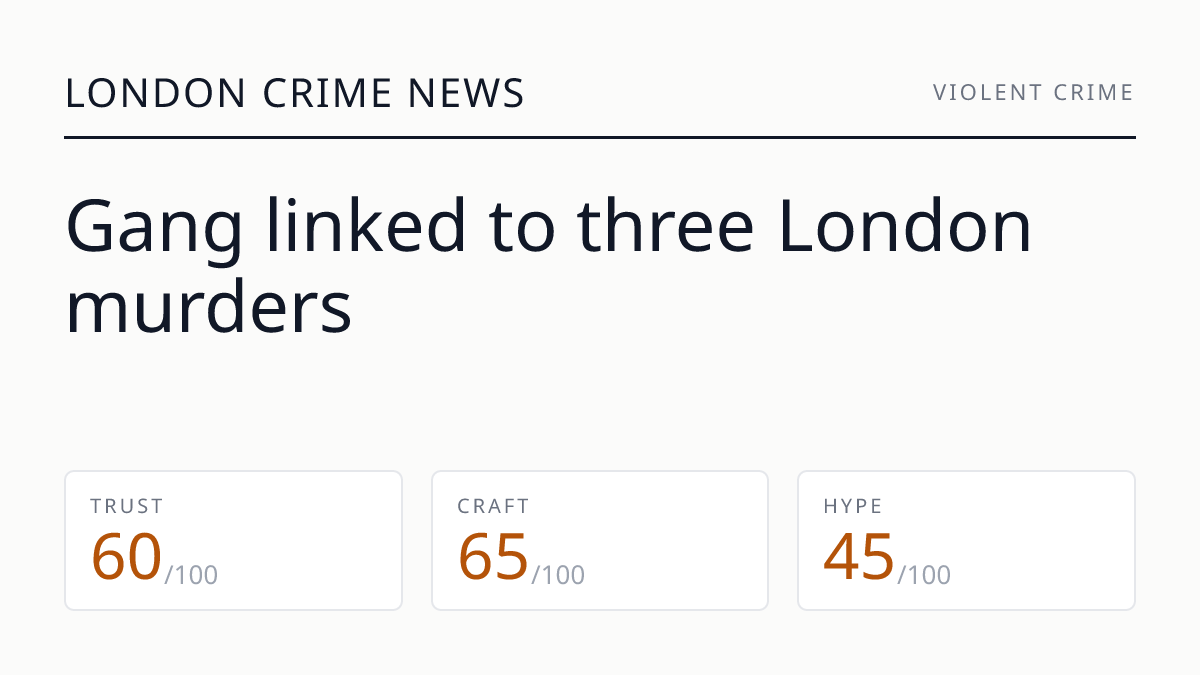 Gang linked to three London murders