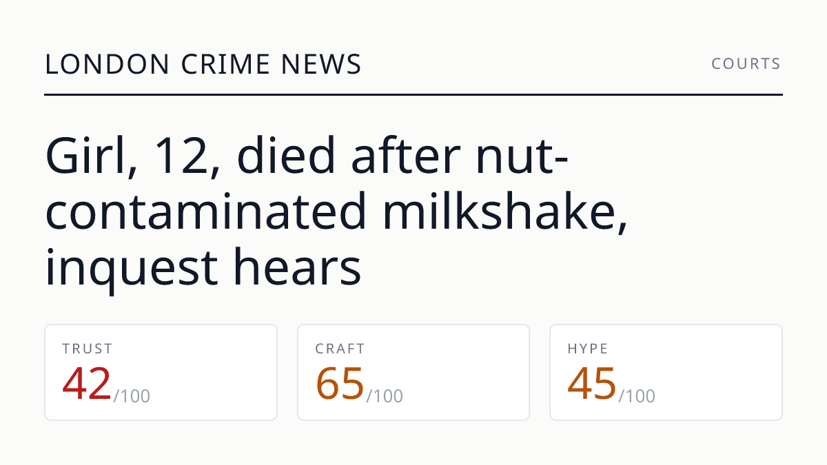 Girl, 12, died after nut-contaminated milkshake, inquest hears