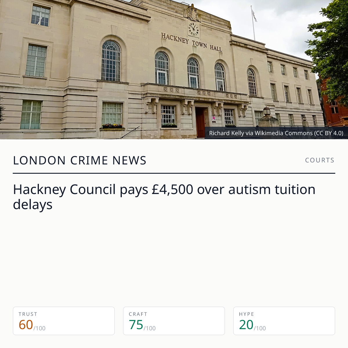 hackney-council-pays-4-500-for-autism-tuition-delays-london-crime-news