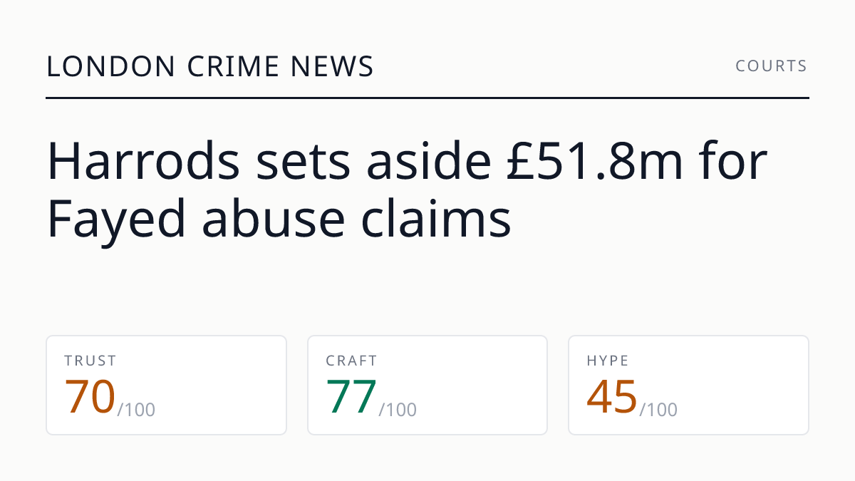 Harrods sets aside £51.8m for Fayed abuse claims