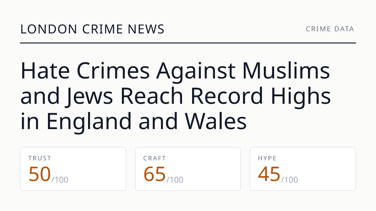 Hate Crimes Against Muslims and Jews Reach Record Highs in England and Wales