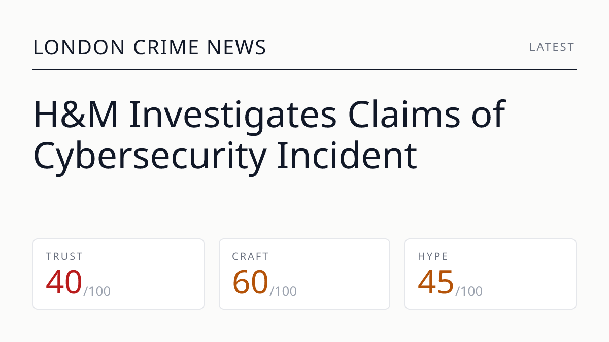 H&M Investigates Claims of Cybersecurity Incident