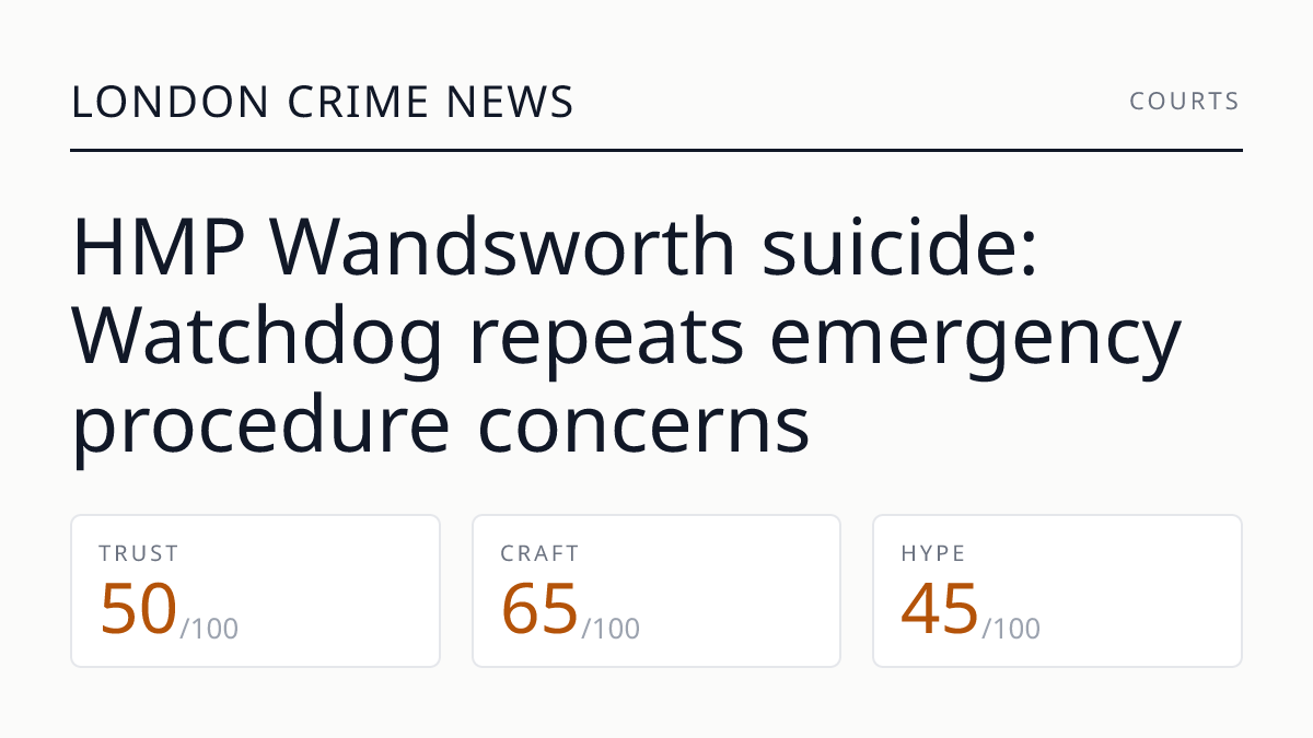 HMP Wandsworth suicide: Watchdog repeats emergency procedure concerns