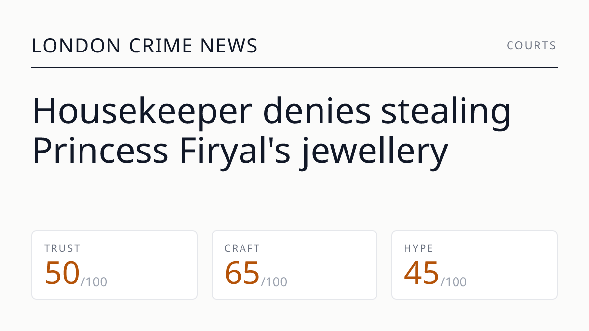 Housekeeper denies stealing Princess Firyal's jewellery