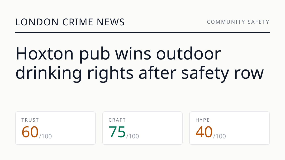 Hoxton pub wins outdoor drinking rights after safety row