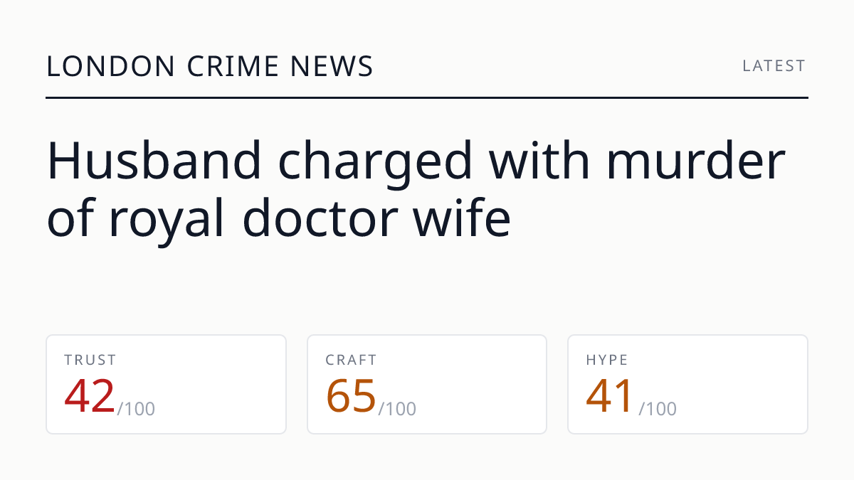 Husband charged with murder of royal doctor wife