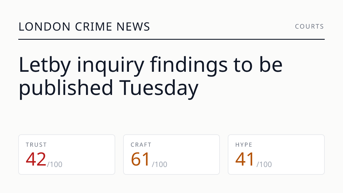 Letby inquiry findings to be published Tuesday
