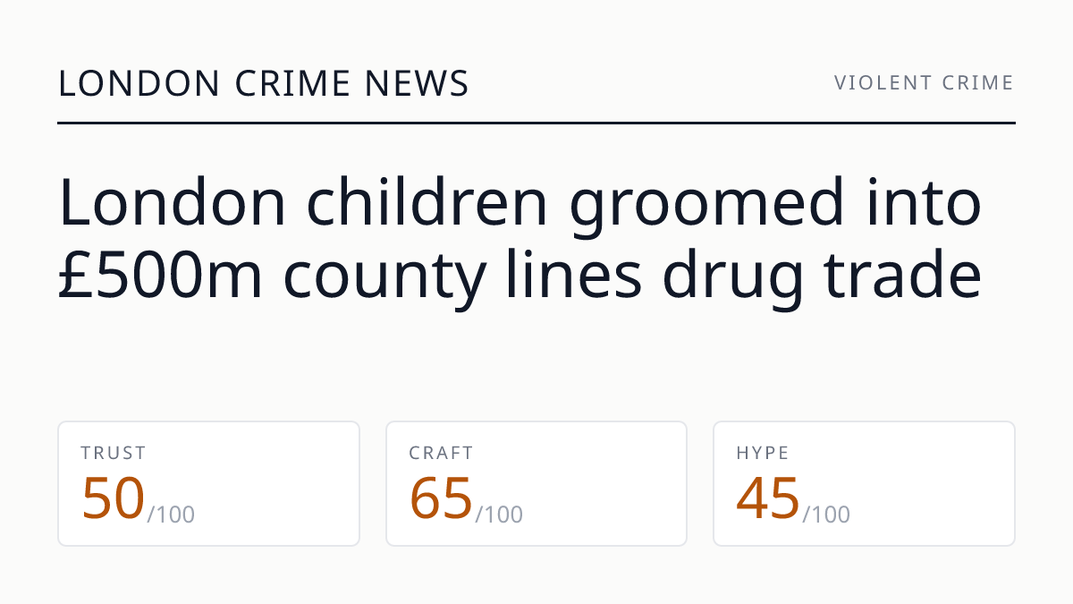 London children groomed into £500m county lines drug trade