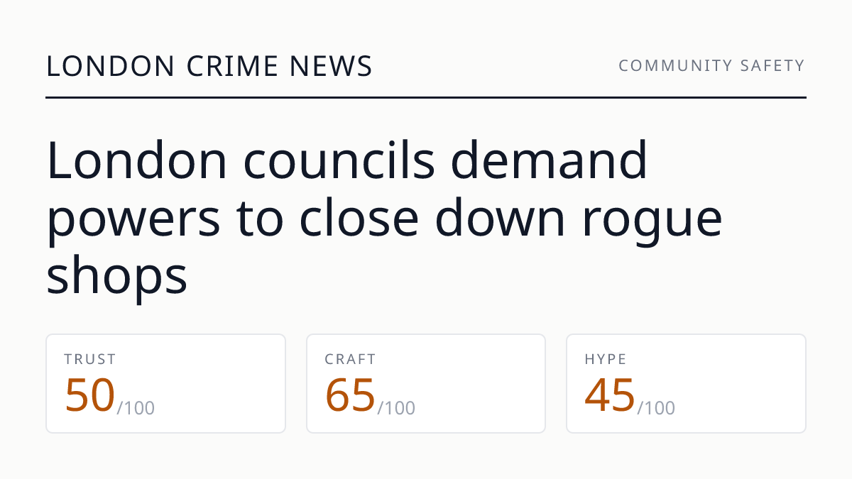 London councils demand powers to close down rogue shops