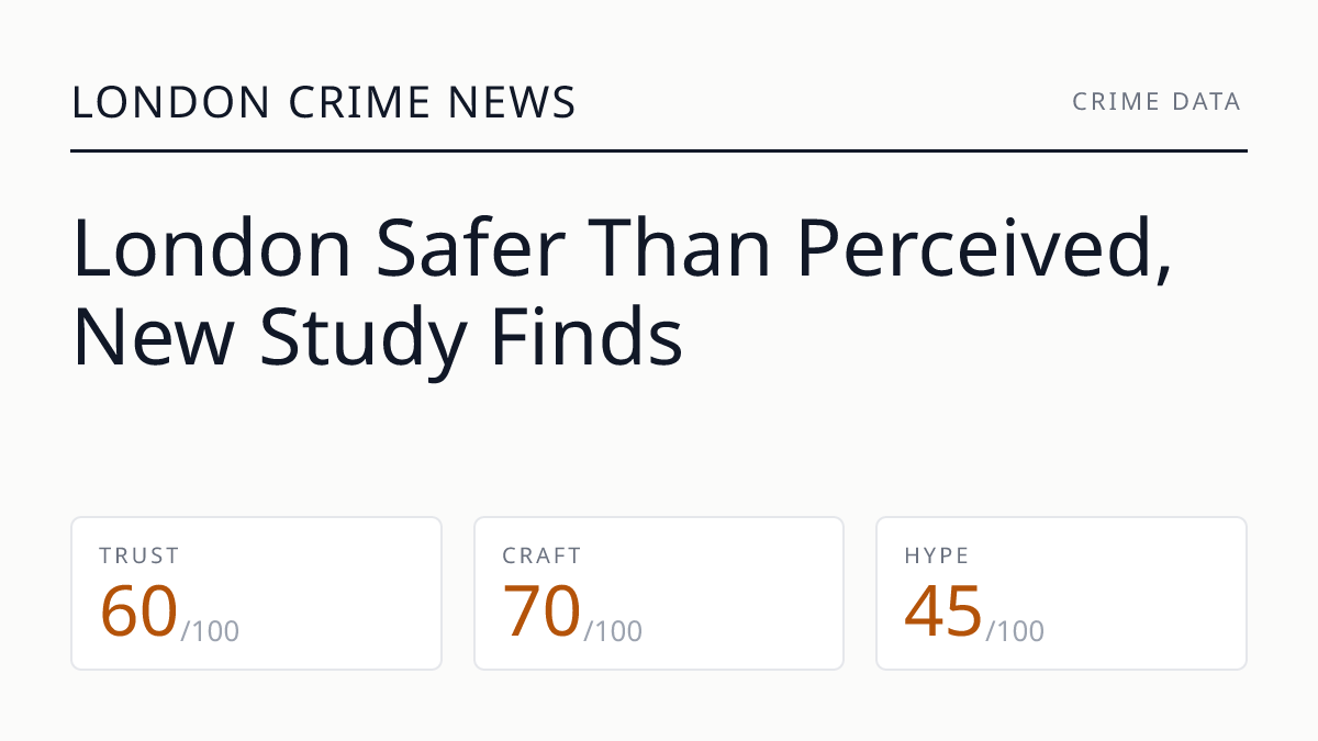 London Safer Than Perceived, New Study Finds
