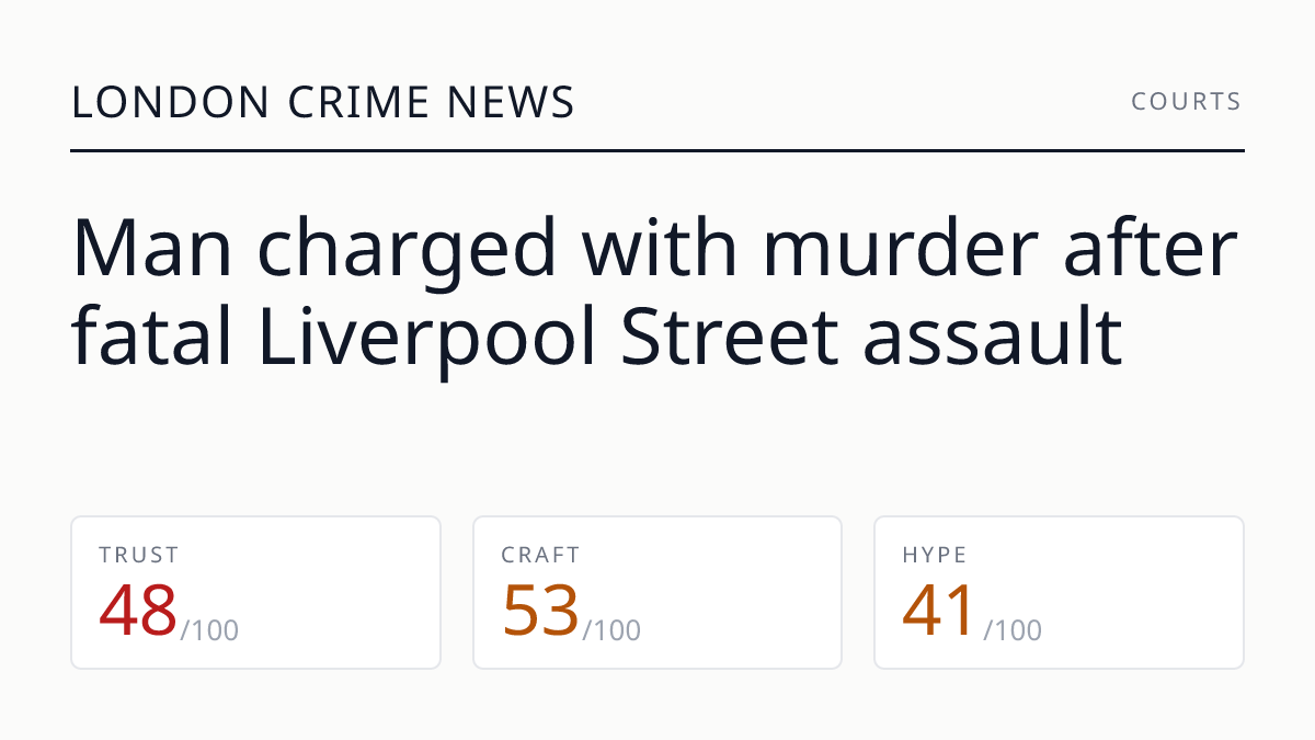 Man charged with murder after fatal Liverpool Street assault