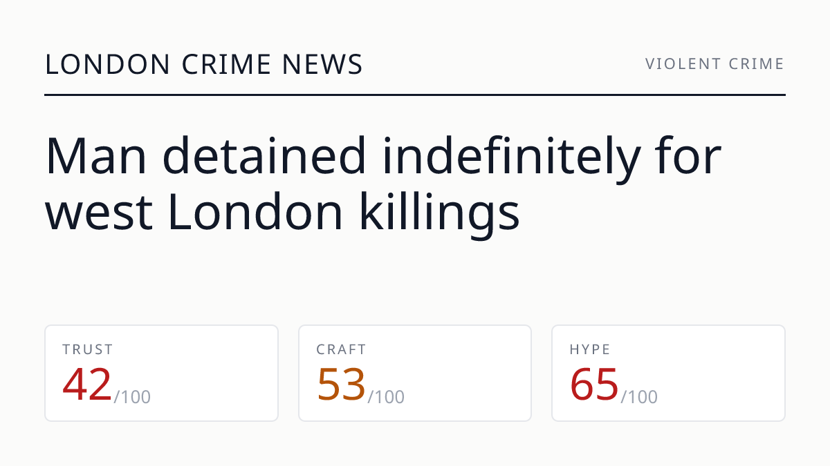 Man detained indefinitely for west London killings