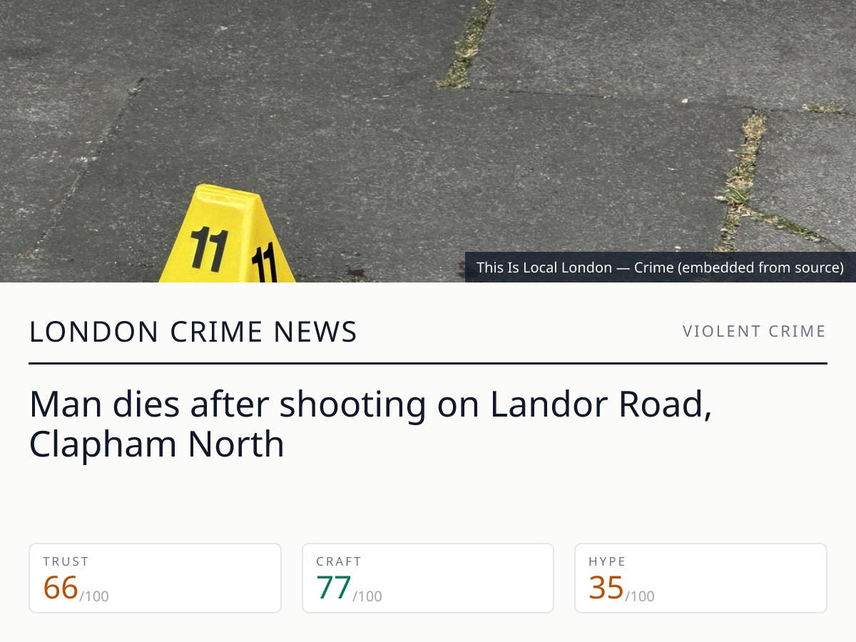 Man dies after shooting on Landor Road, Clapham North | London Crime News