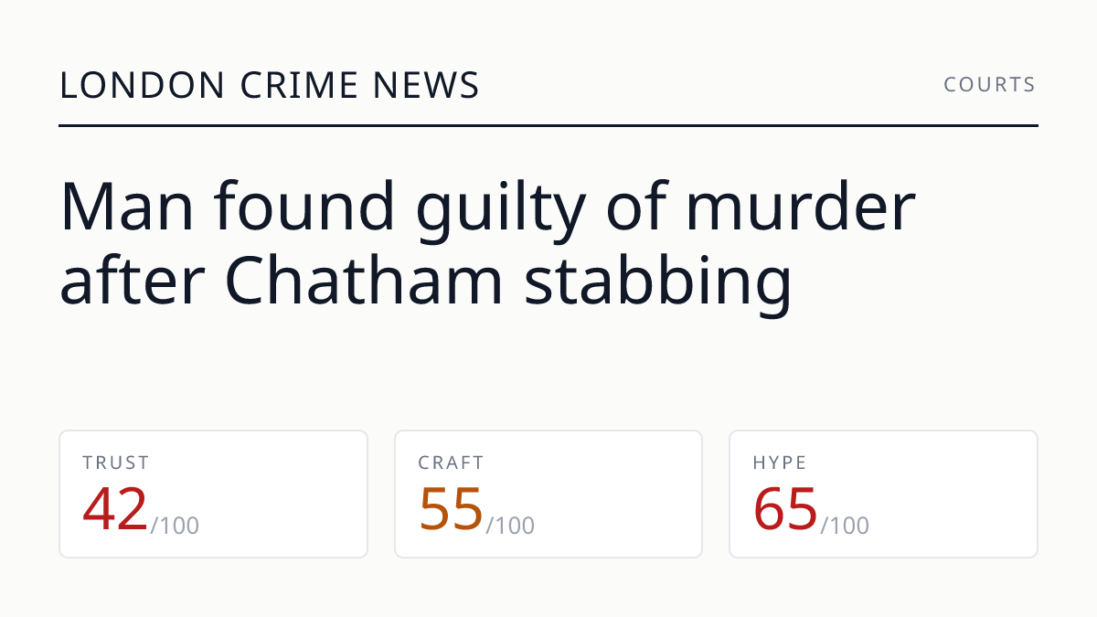 Man found guilty of murder after Chatham stabbing