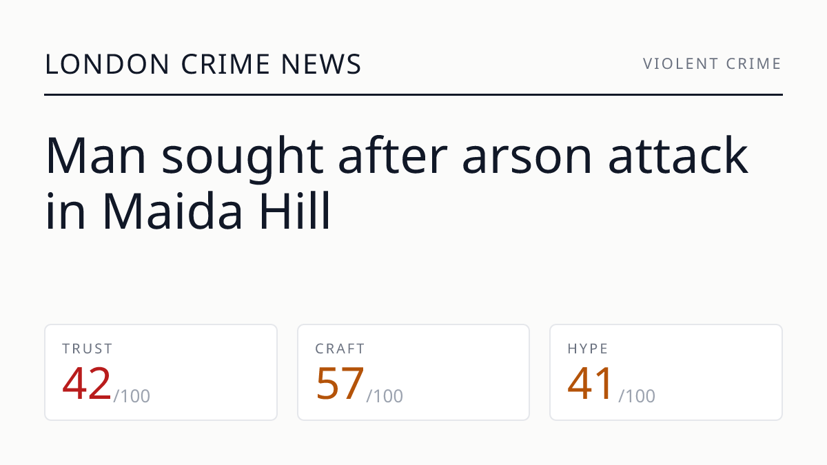 Man sought after arson attack in Maida Hill