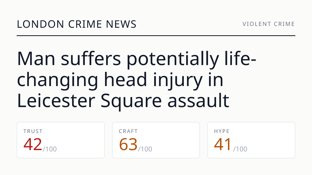 Man suffers potentially life-changing head injury in Leicester Square assault