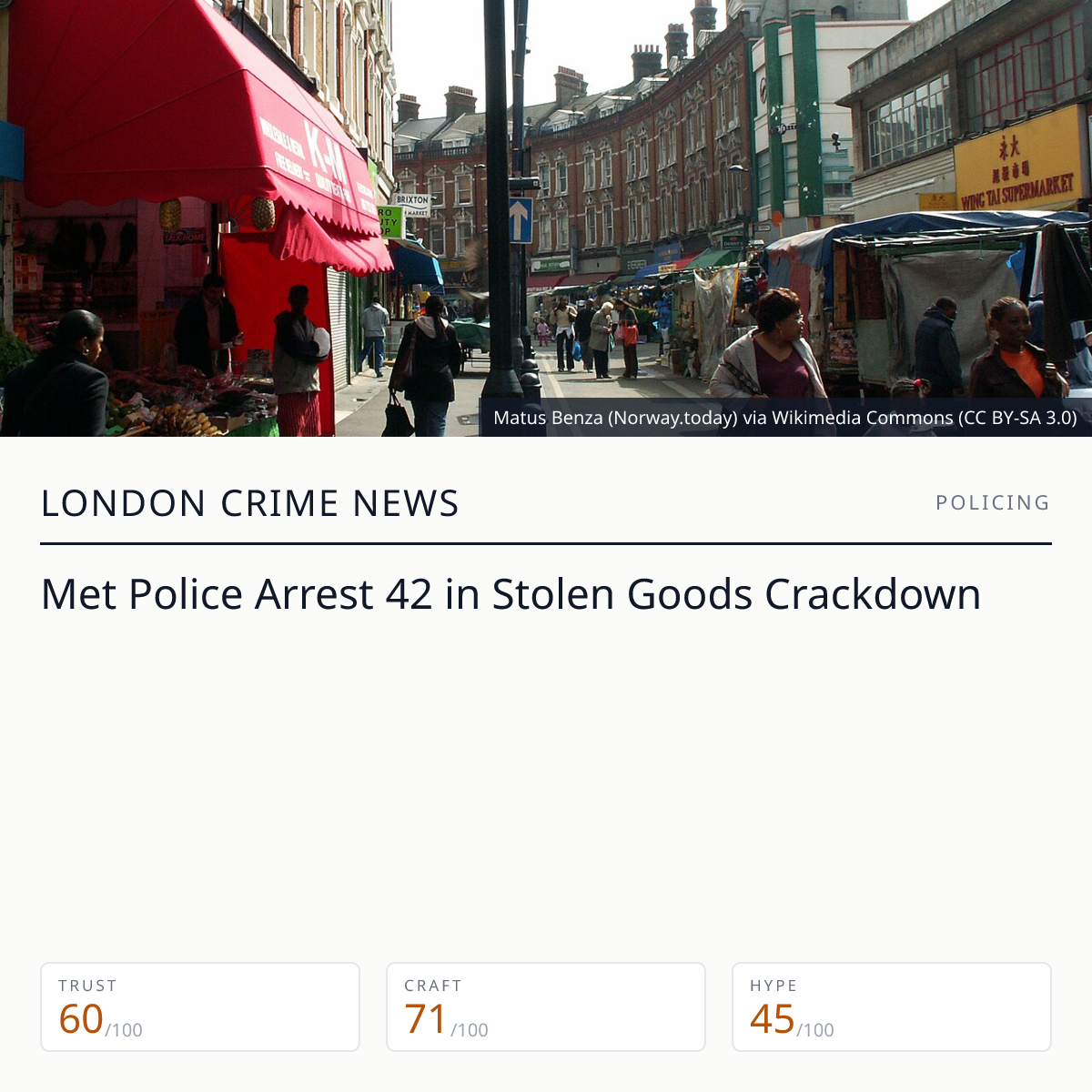 Met Police arrest 42 in London stolen goods crackdown | London Crime News