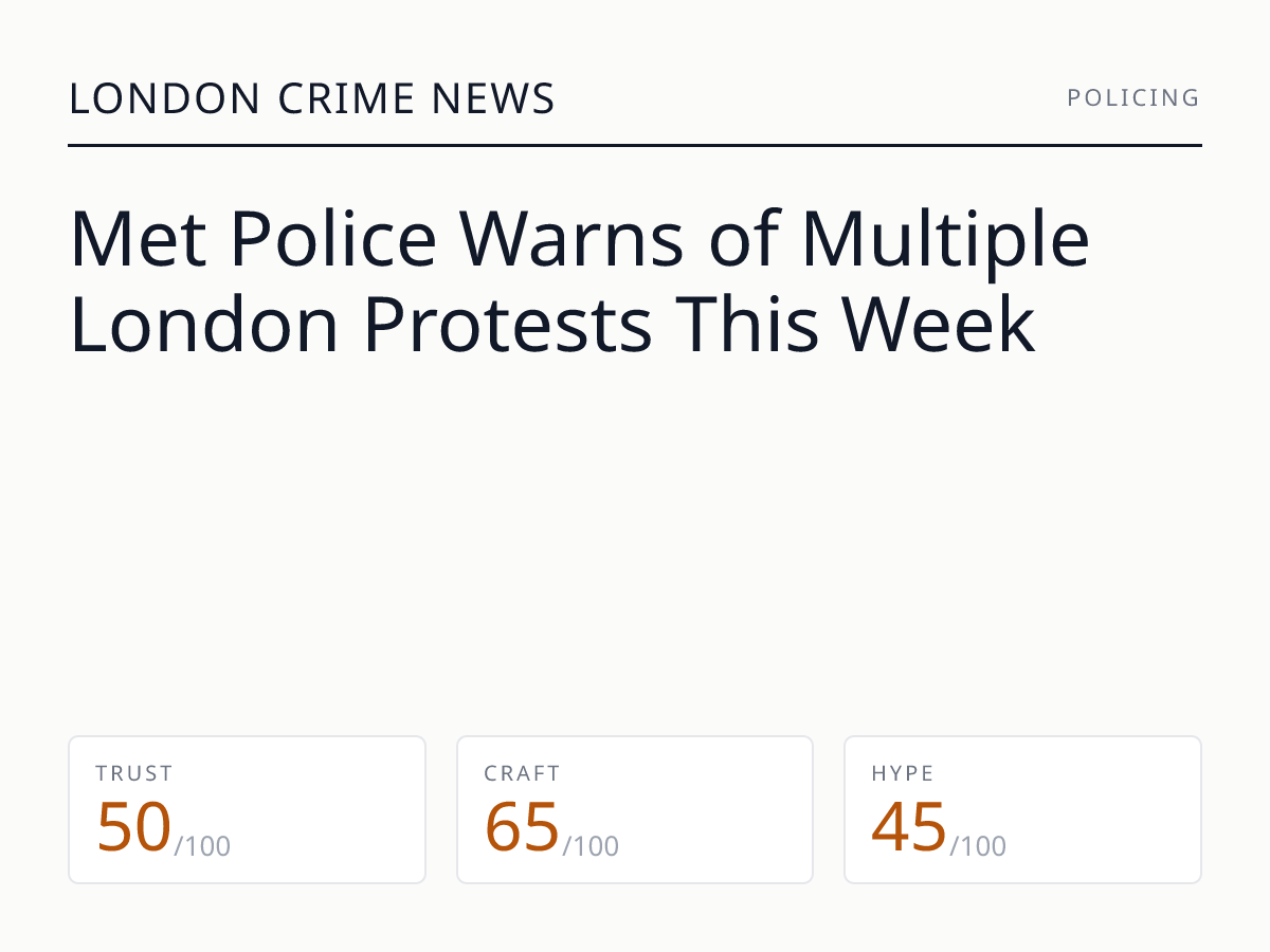 Met Police warns of London protests | London Crime News