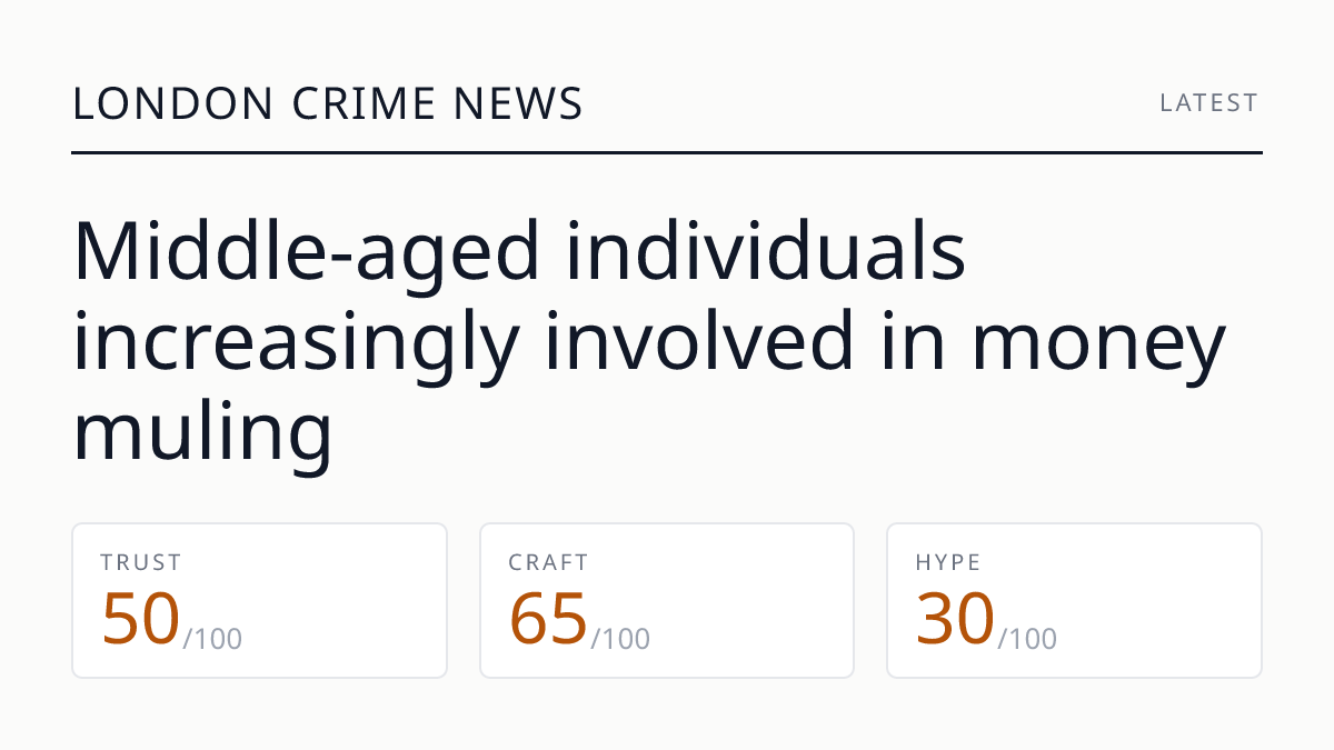 Middle-aged individuals increasingly involved in money muling