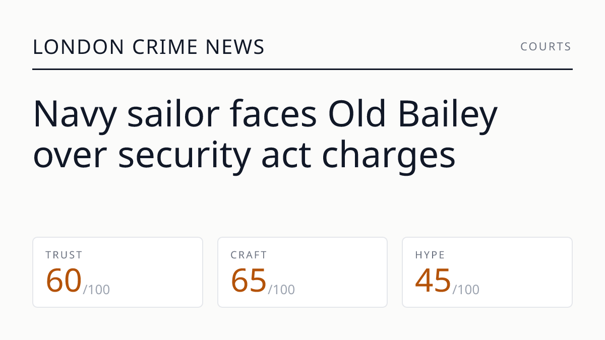 Navy sailor faces Old Bailey over security act charges