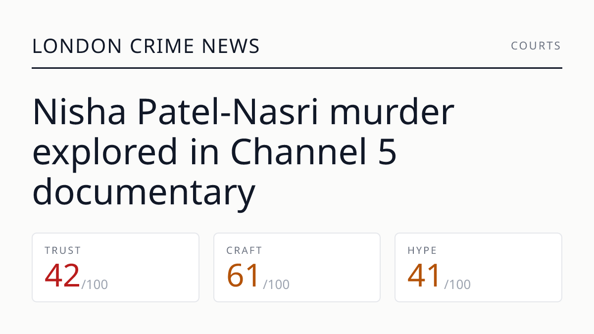 Nisha Patel-Nasri murder explored in Channel 5 documentary