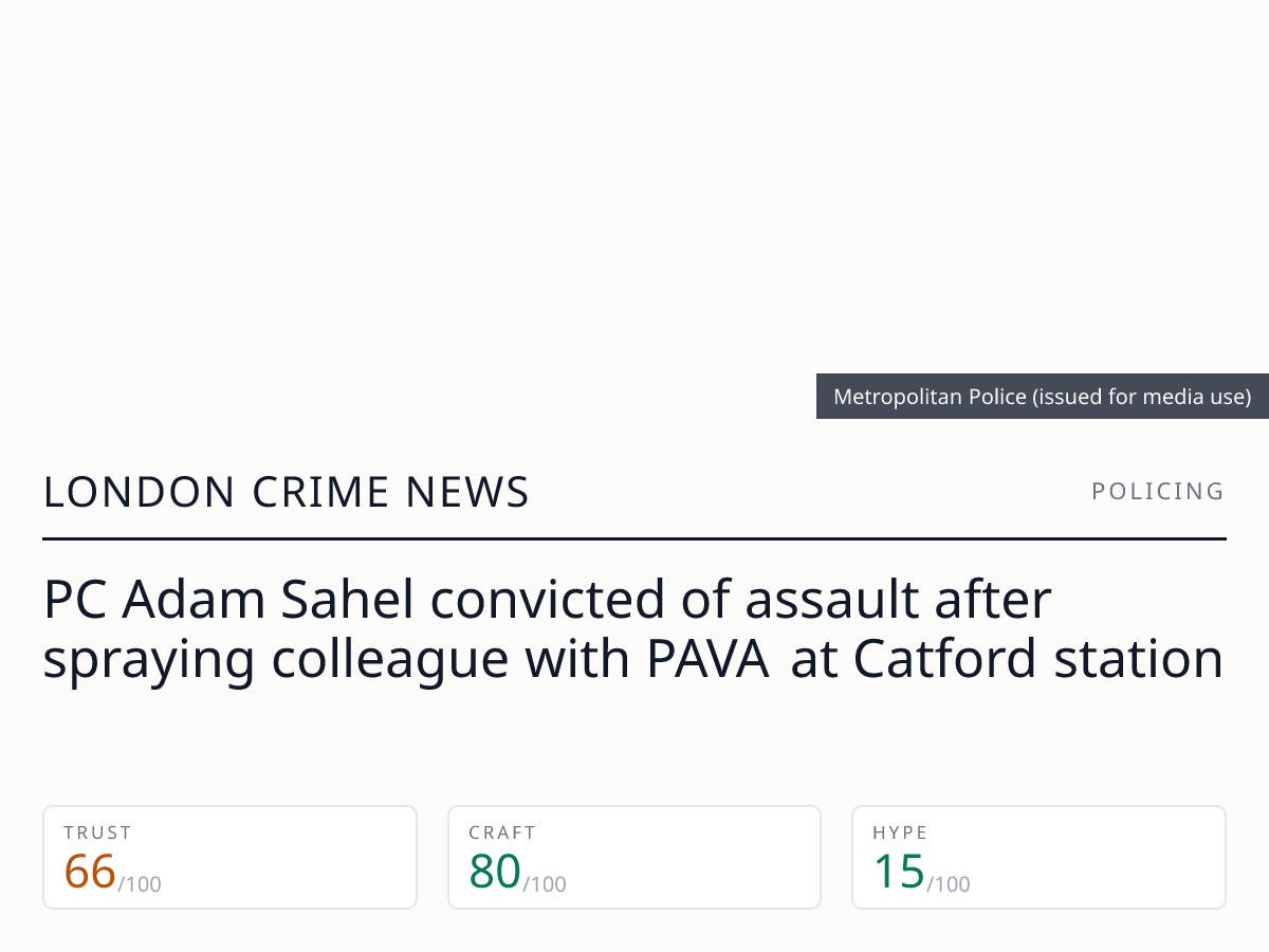 PC Adam Sahel convicted of assault | London Crime News