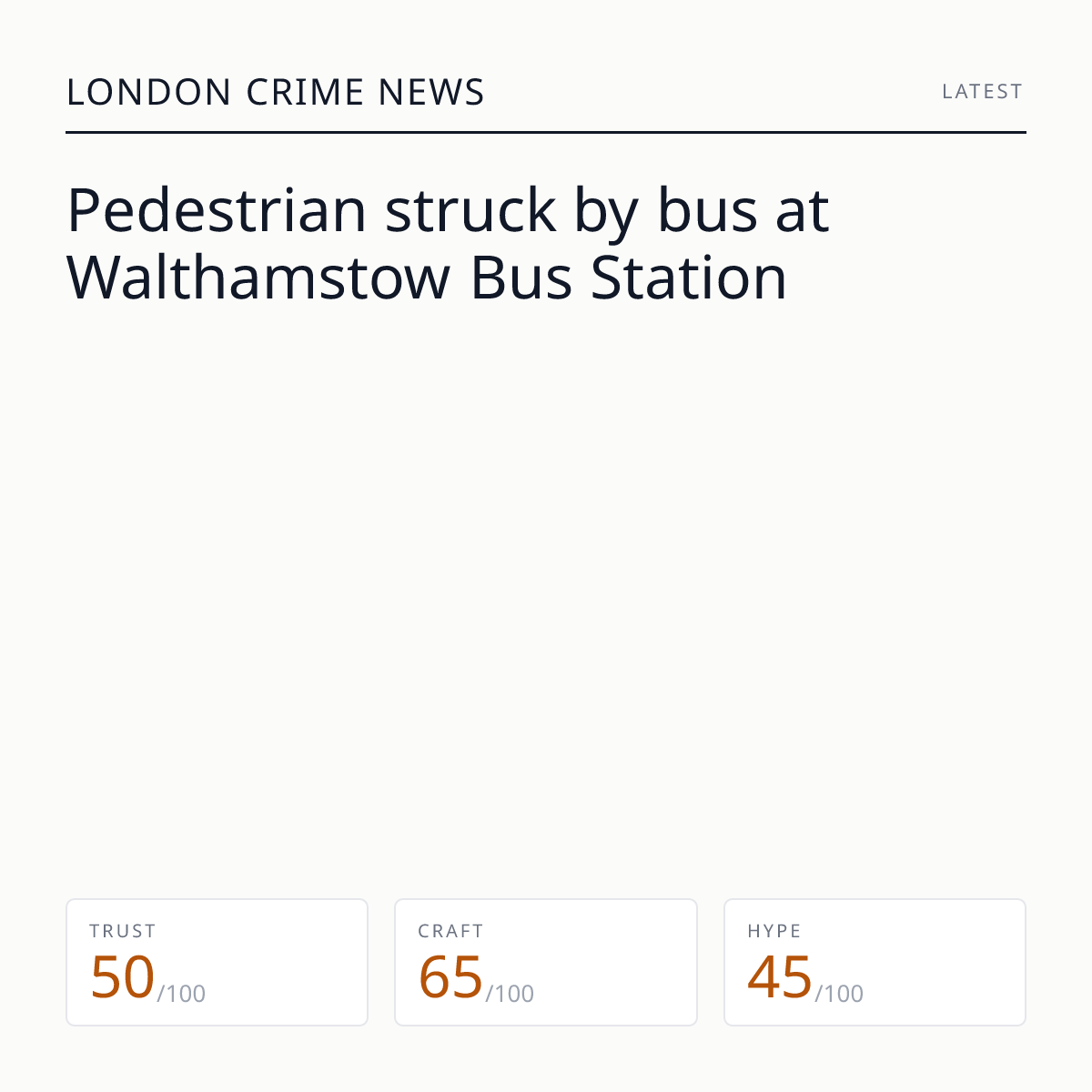 Walthamstow Bus Station incident | London Crime News