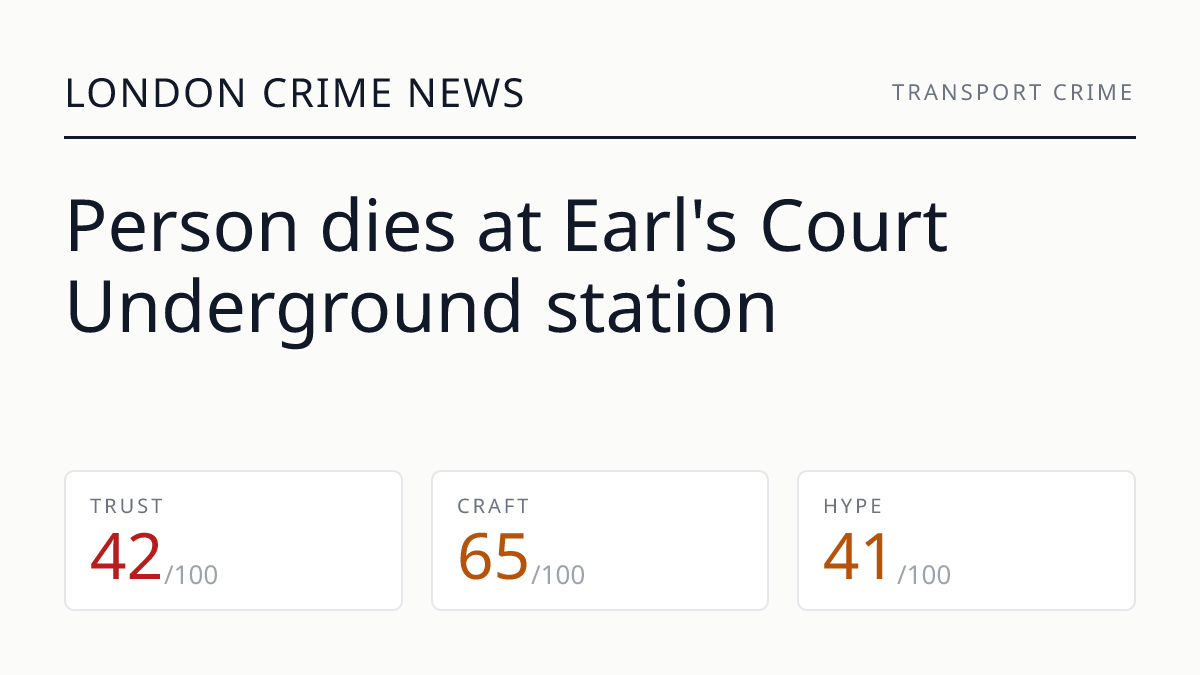 Person dies at Earl's Court Underground station