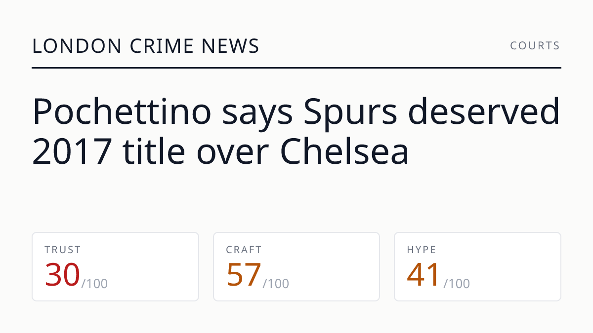 Pochettino says Spurs deserved 2017 title over Chelsea