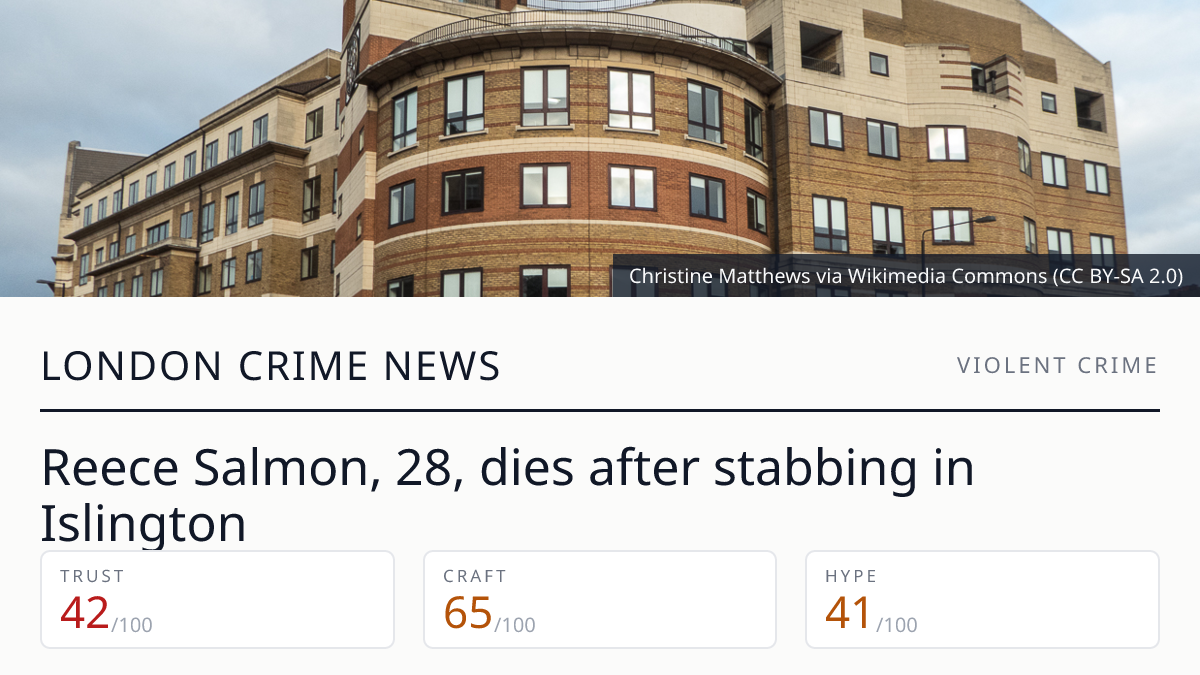 Reece Salmon dies after Islington stabbing | London Crime News