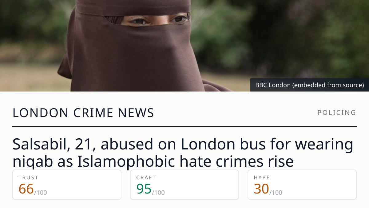 Salsabil abused on west London bus as Islamophobic hate crimes rise 31% ...
