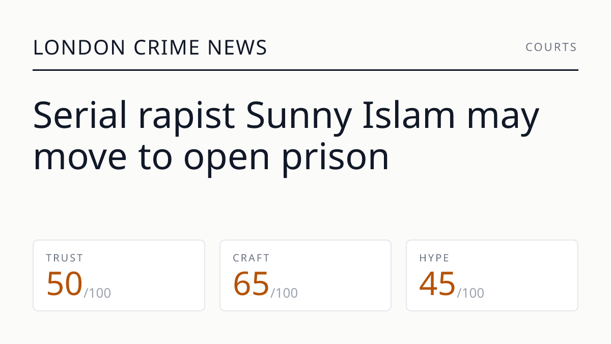 Serial rapist Sunny Islam may move to open prison