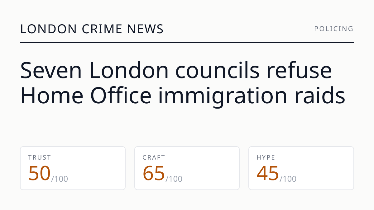 Seven London councils refuse Home Office immigration raids