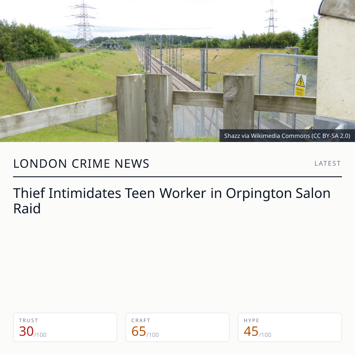 Orpington salon robbery | London Crime News